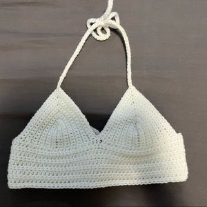 halter crochet tank top